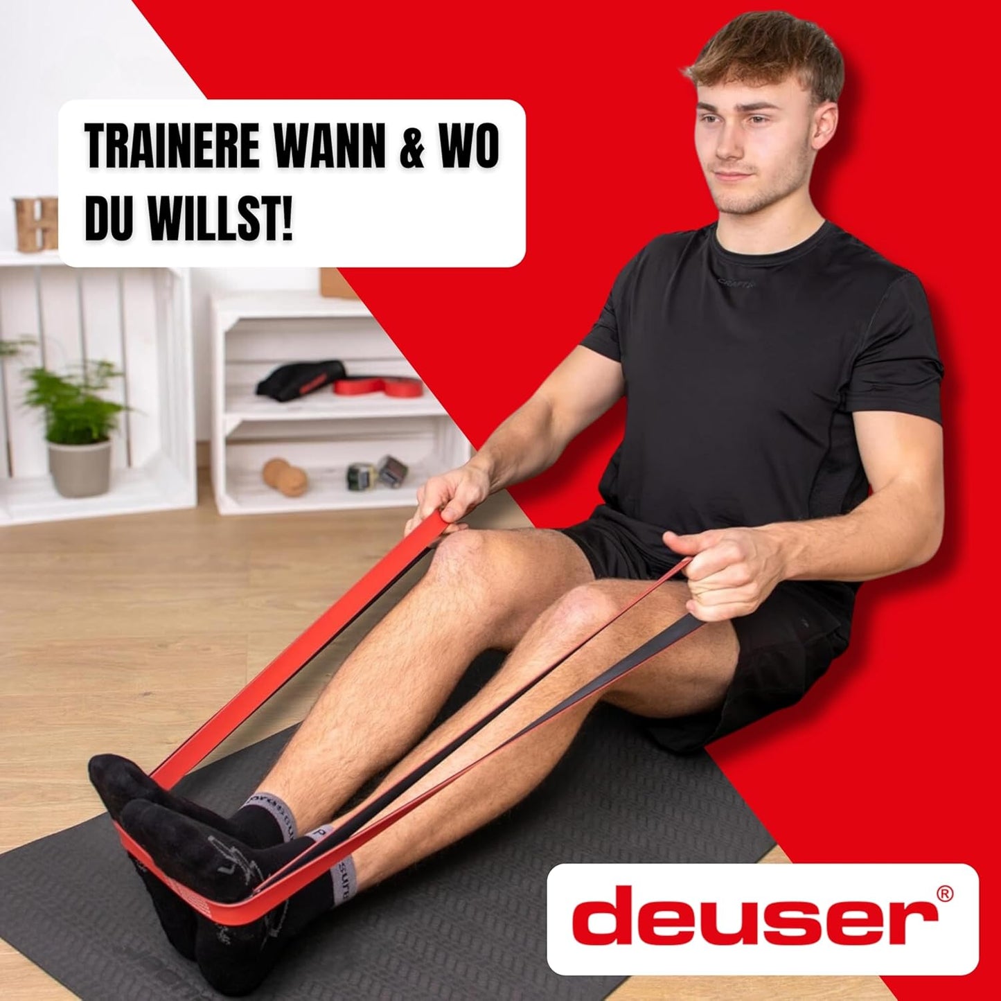 Widerstandsband - Gymnastikband aus Naturkautschuk, Deuserband Original