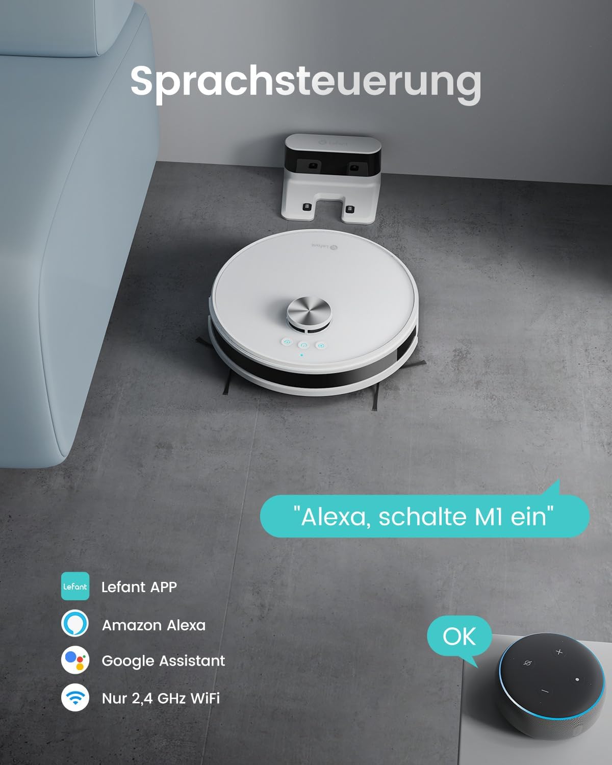 Roboterstaubsauger, Schwanenweiss