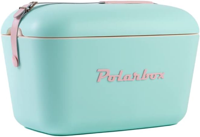 Retro-Kühlbox, Türkis; 12 L
