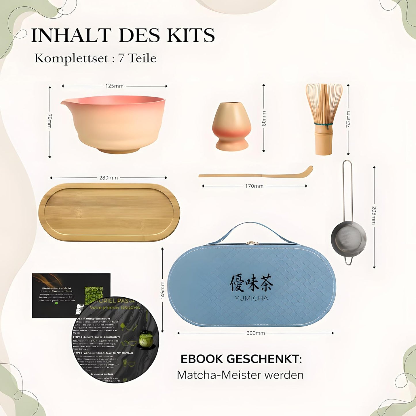 Matcha Tee Set, Blaue Tasche 7