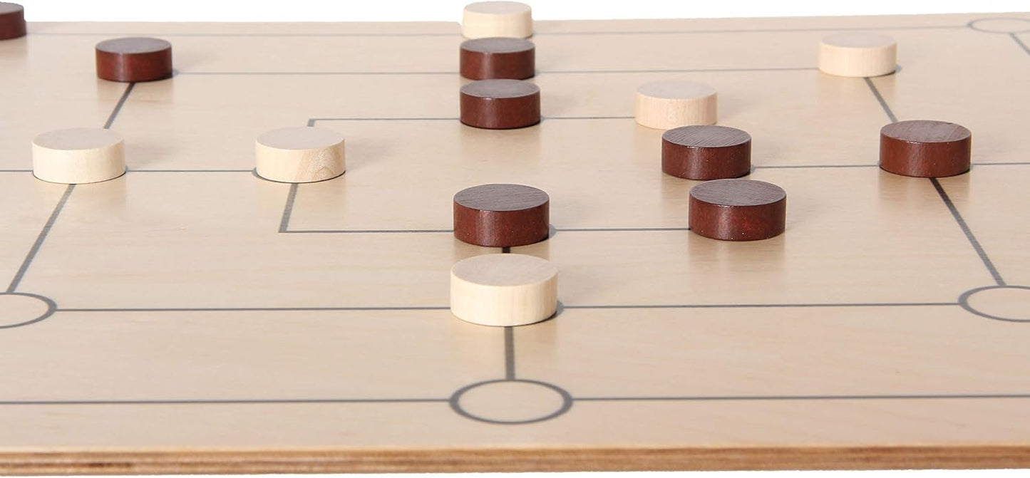 Brettspiel Mühle und Dame, Mühle und Dame