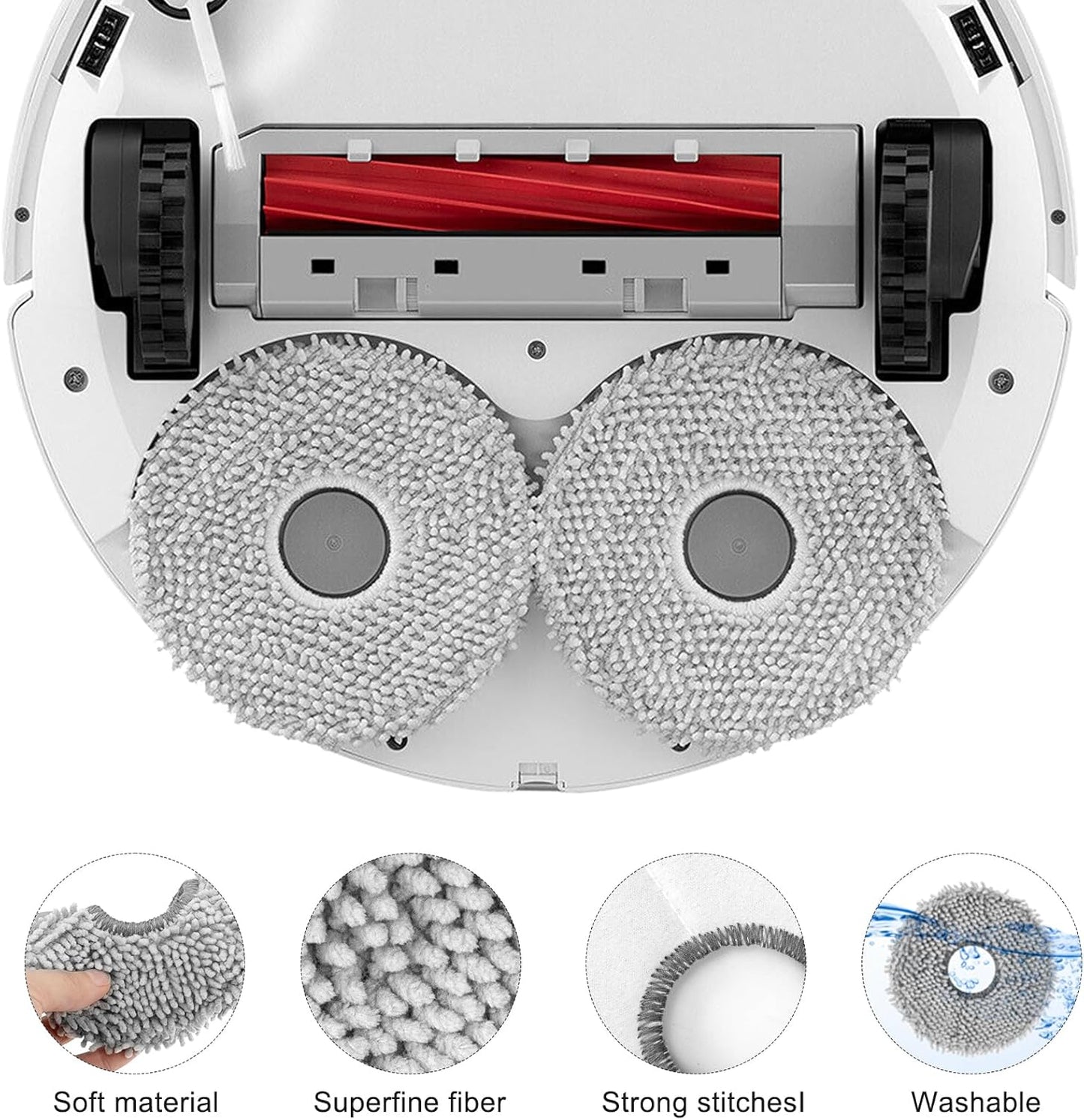 Ersatzteile-Set für Roborock Q Revo/P10, 13 Teiliges Ersatz Zubehörset