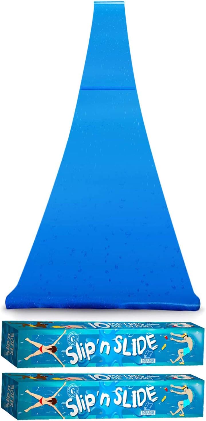 2 Slip'n Slide - Riesige Wasserrutschmatte (20 Meter), 2 Slip'n Slide Blau