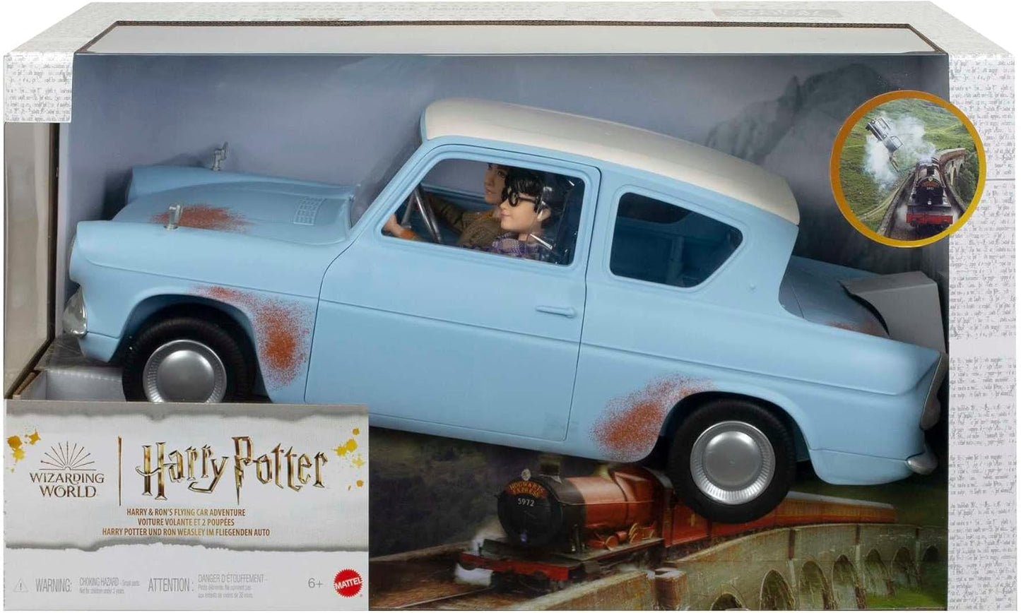 Harry Potter und Ron Weasley im fliegenden Auto