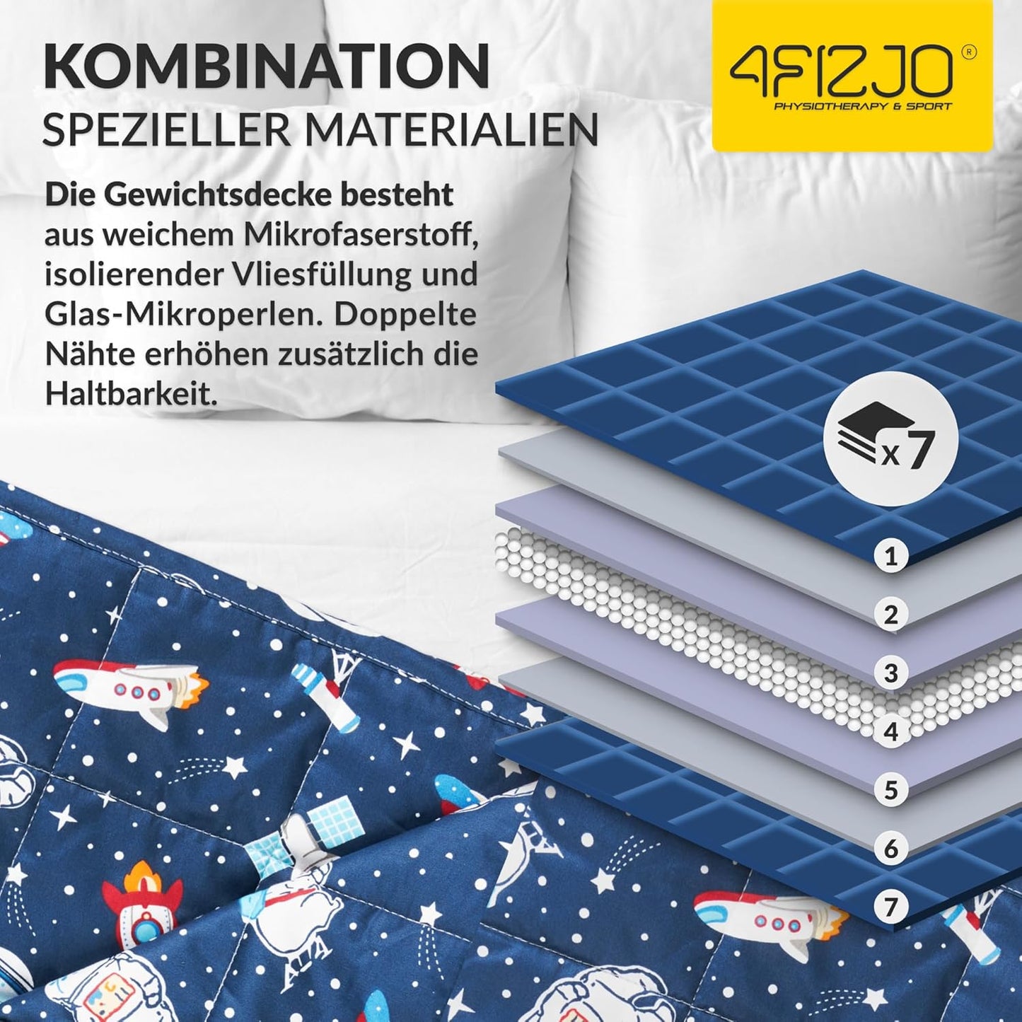 Therapiedecke für Kinder, 4 kg, 4kg