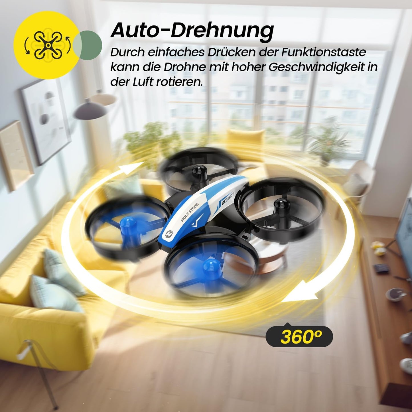 Mini-Drohne für Kinder, BLAU