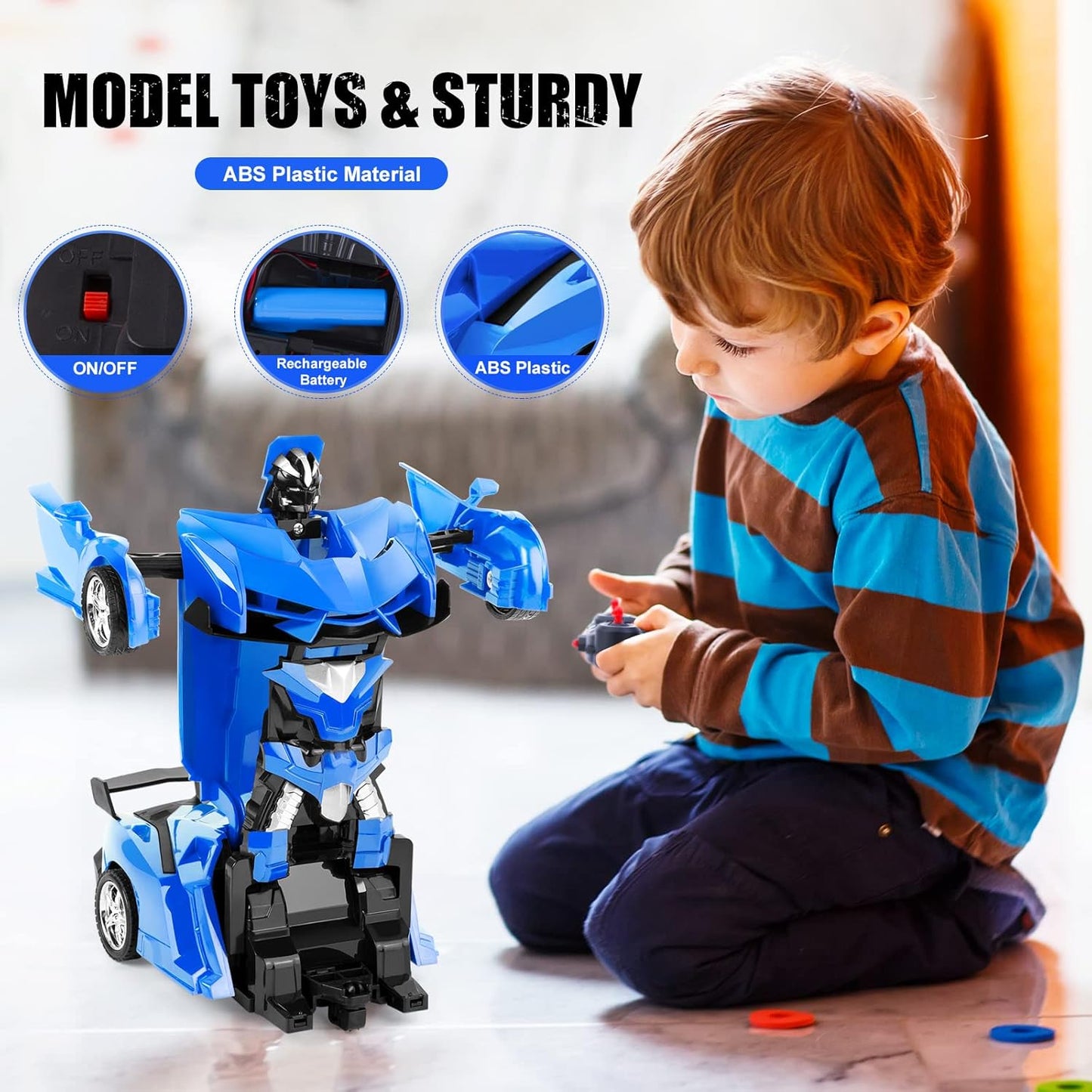 Transformierendes RC Auto für Kinder, Blue