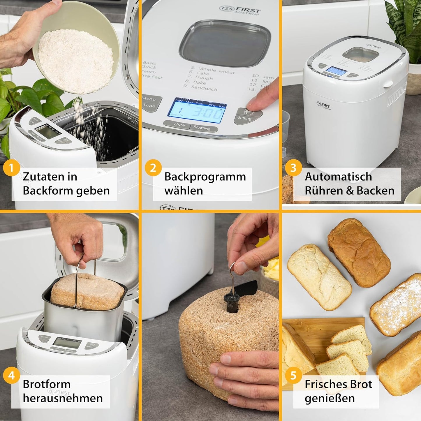 Brotbackautomat, 700-900 g Brot
