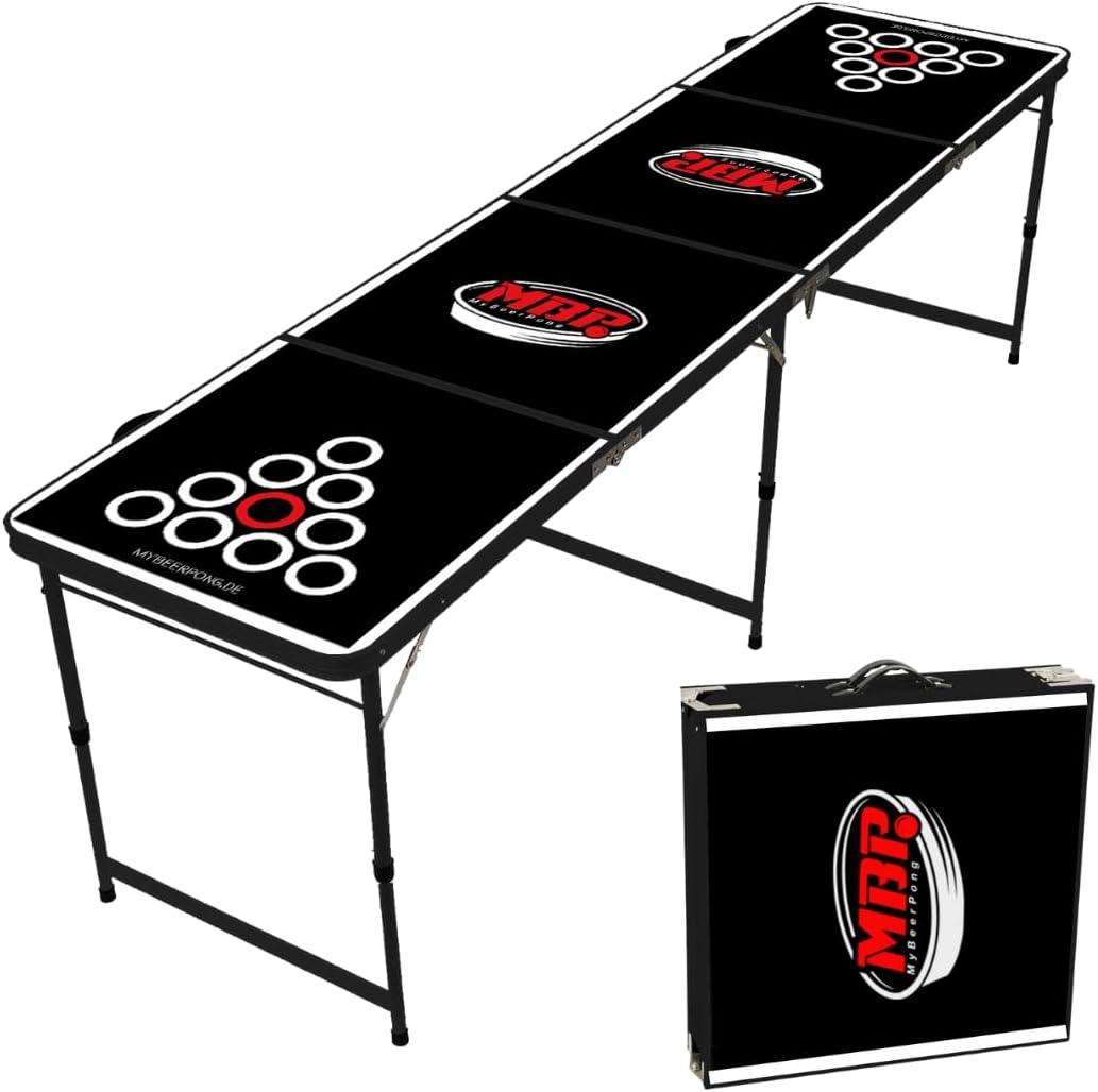 Bierpong Tisch-Set mit Tischtennisbällen