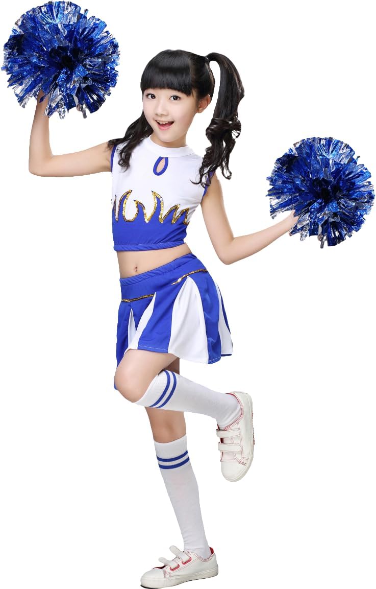 Cheerleader Kostüm für Mädchen, 146-152 / Blau
