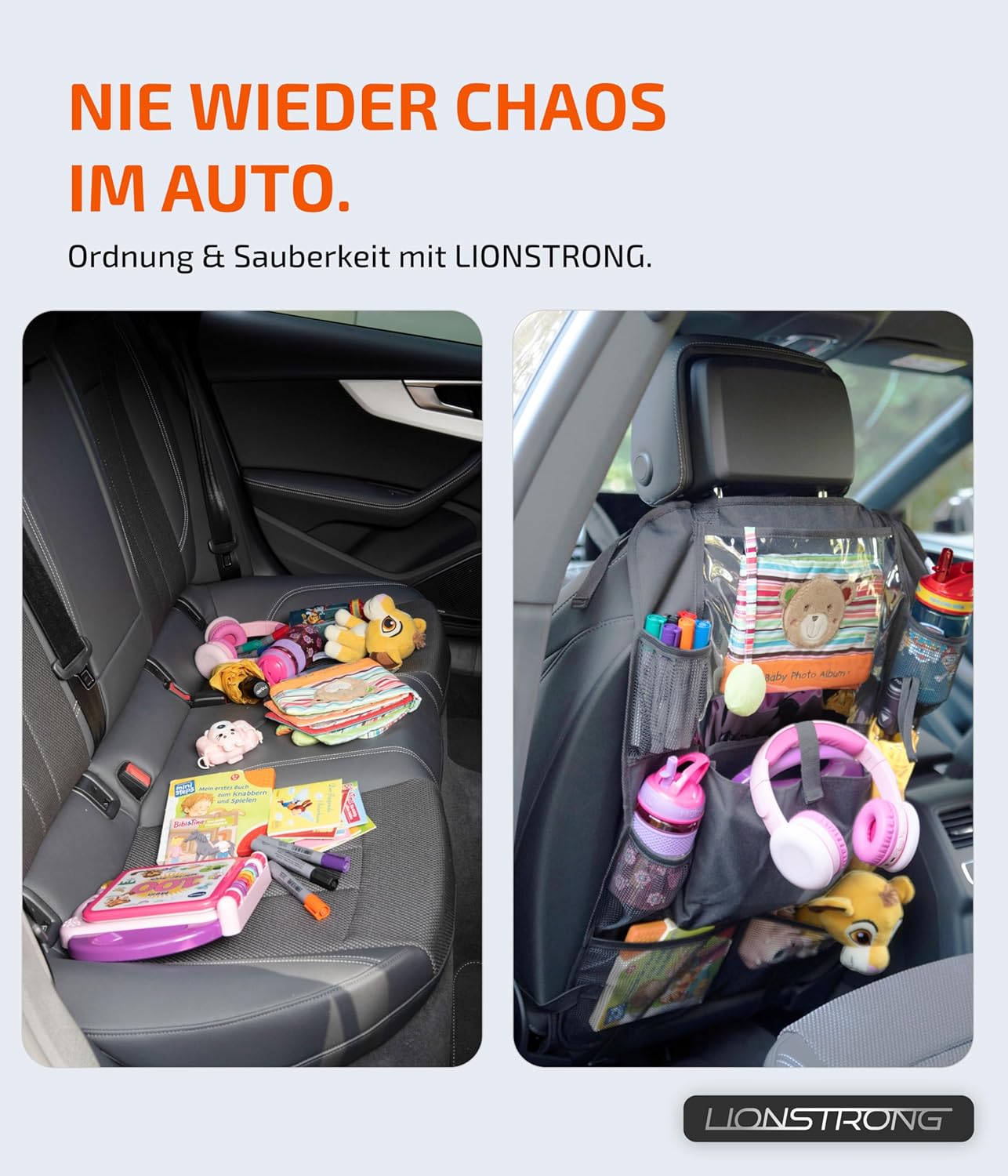 2er Set Rücksitz-Organiser, Tablet-fach 2 Stück