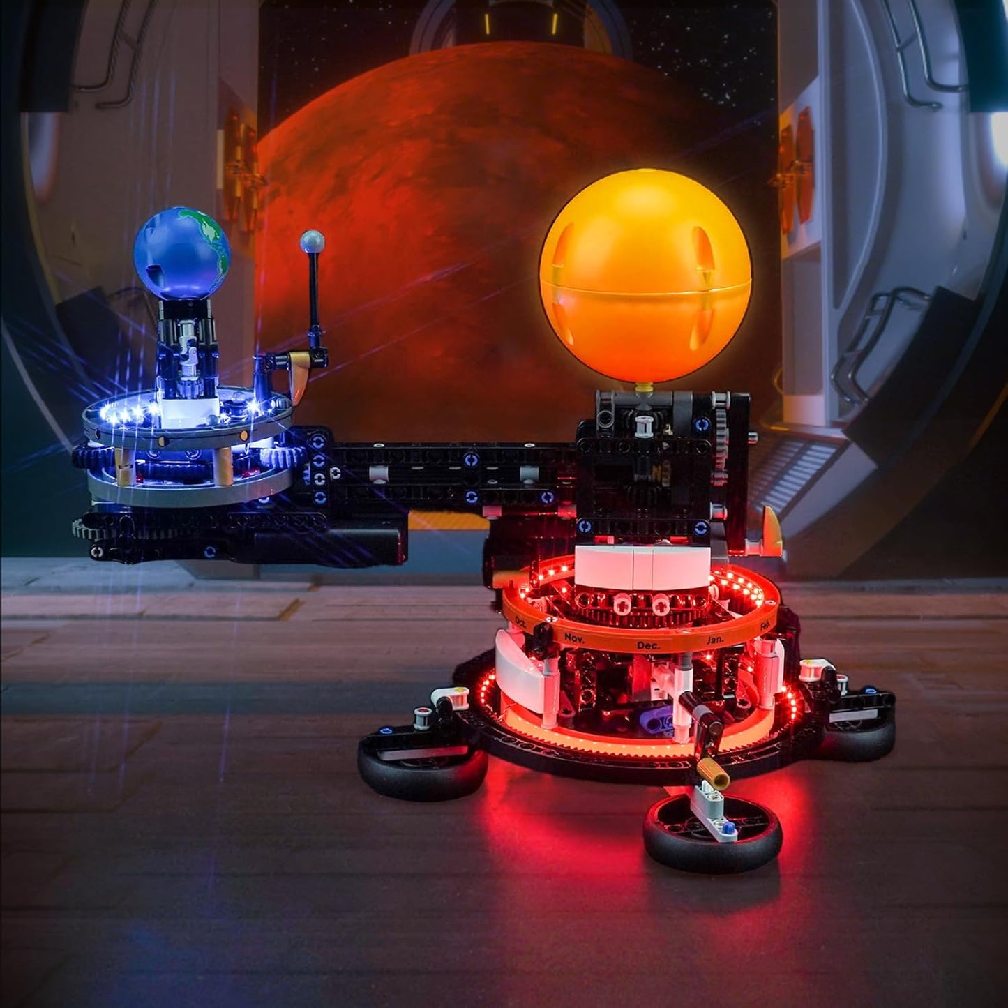 LED Licht Set für LEGO Sonne Erde Mond Modell (42179), 42179 Planet Earth and Moon in Orbit