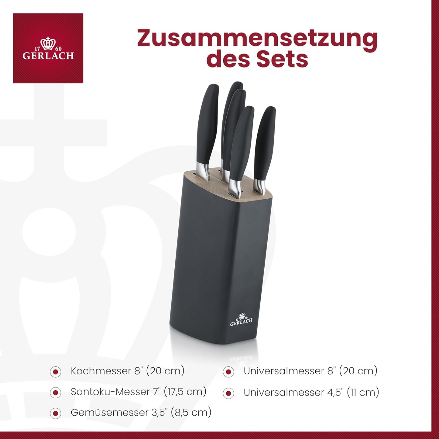 5-teiliges Messerset Style Plus