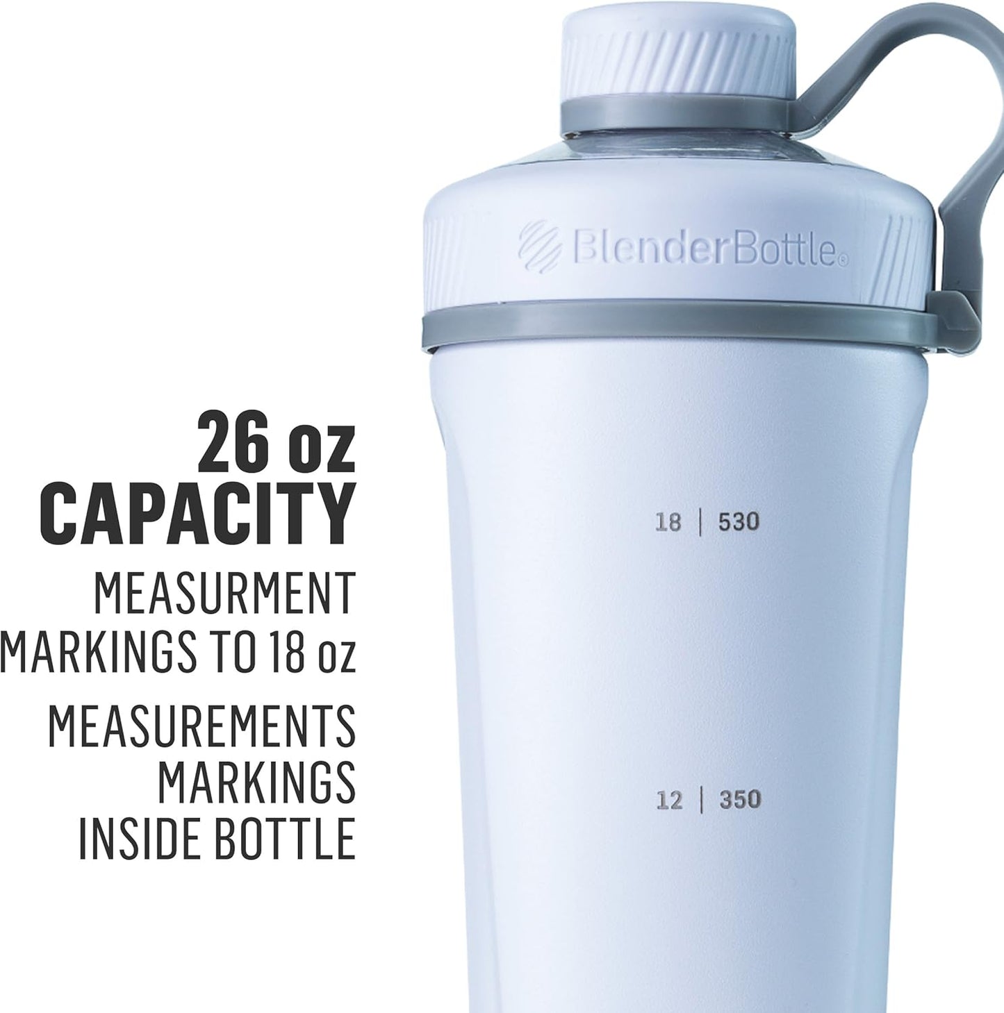 Vakuum-Trinkflasche mit BlenderBall, Edelstahl - 770 ml White