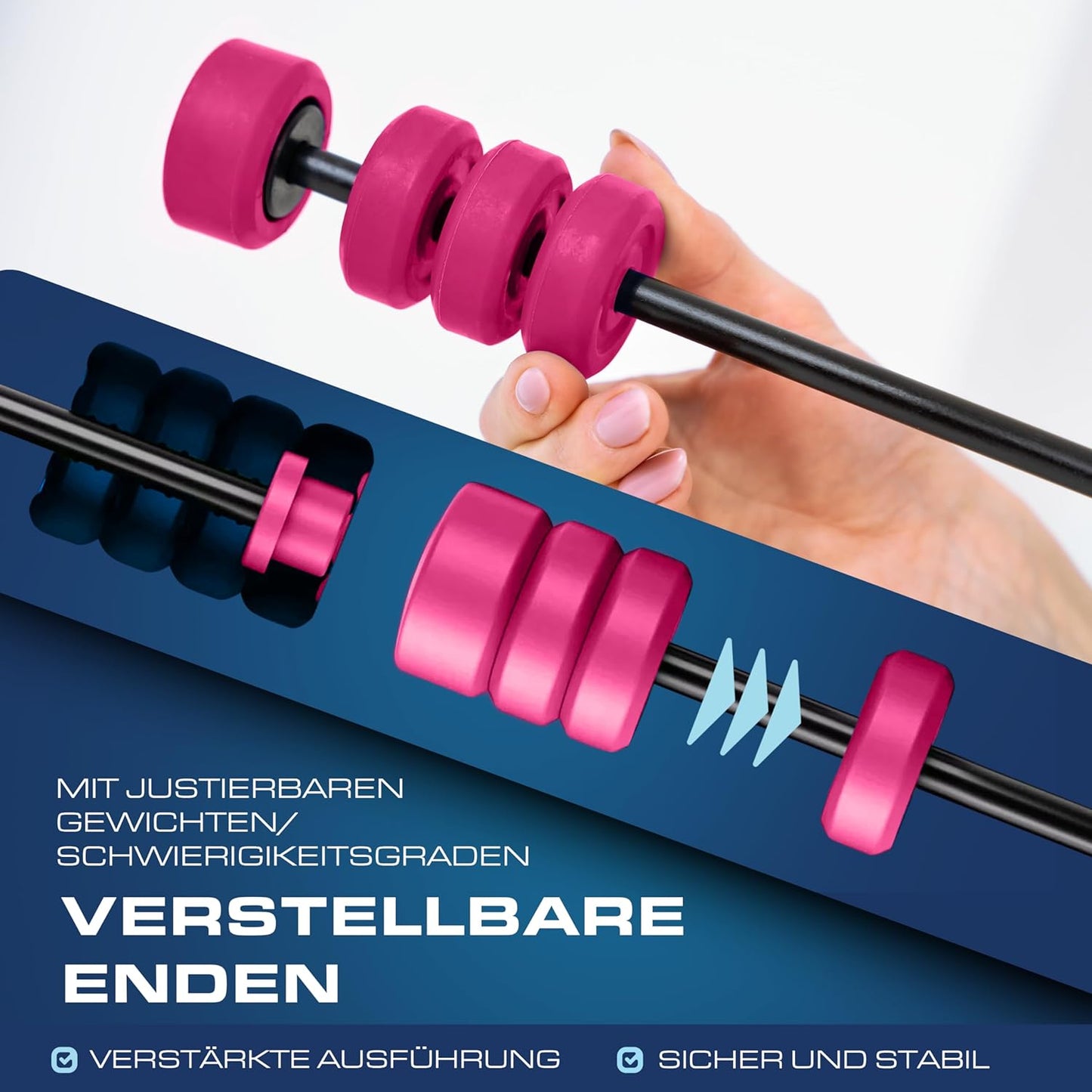 Schwingstab, Pink