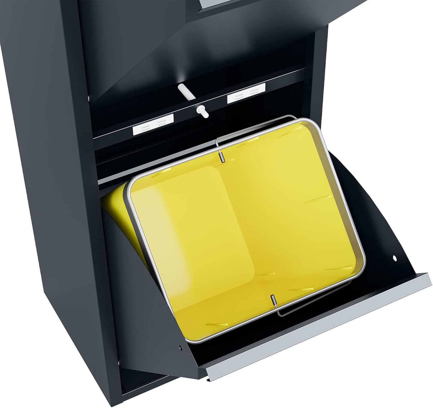 Geruchloses Mülltrennsystem, 2 x 15 L Anthrazit
