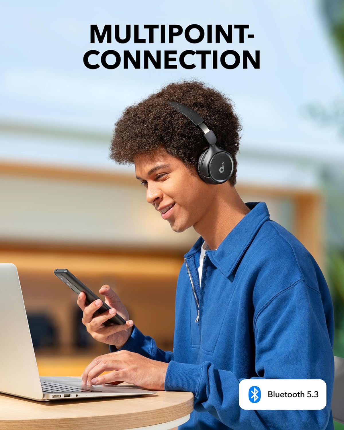 Kabellose On-Ear Kopfhörer H30i mit App-Steuerung, Schwarz