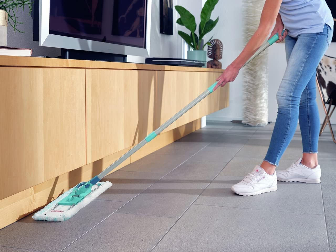 Rückenschonender Bodenwischer Profi XL Micro Duo, Allrounder, Eco Verpackung