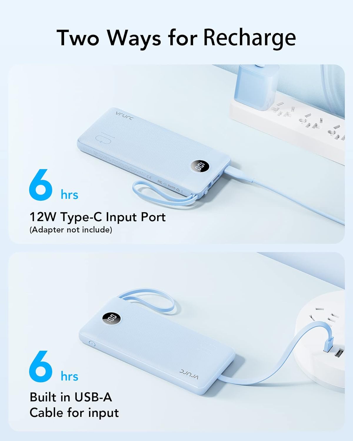 Powerbank, Blau