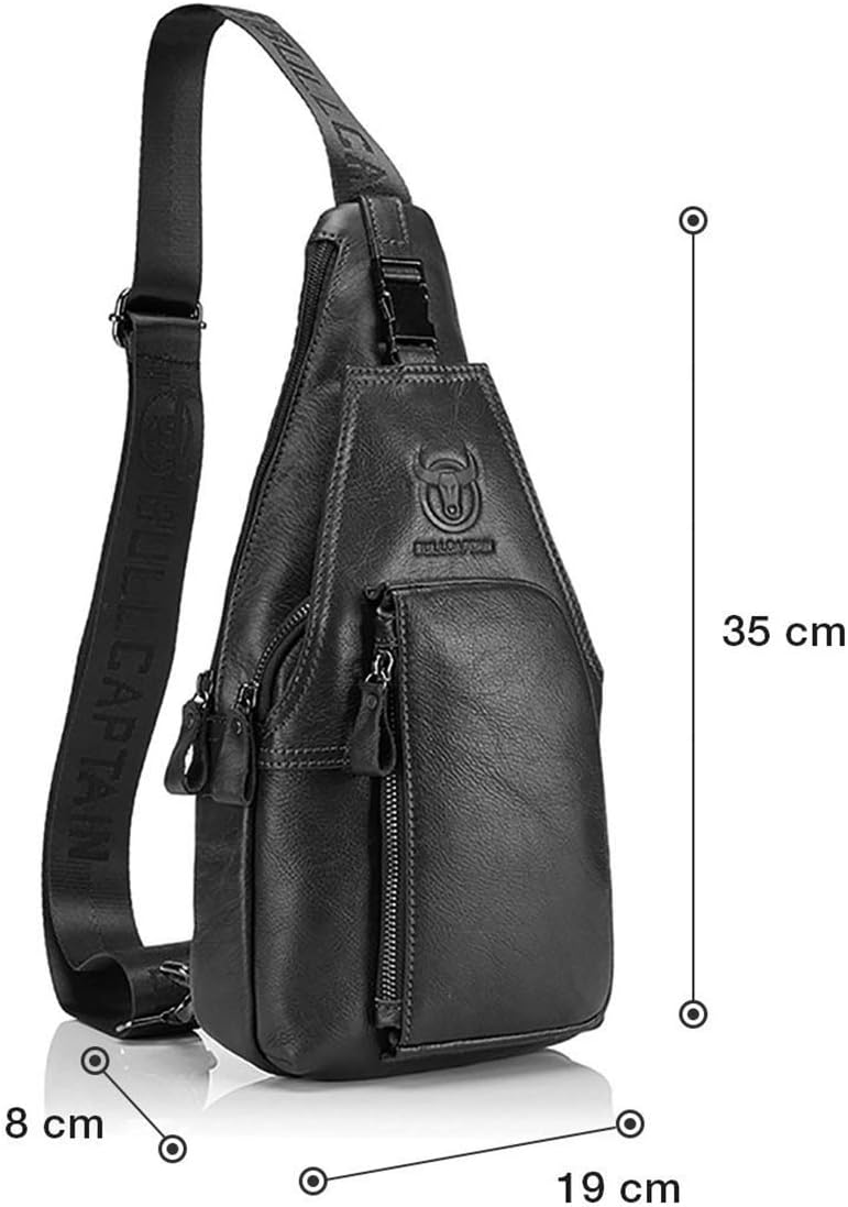 Ledertasche für Herren - Schulter-/Brusttasche