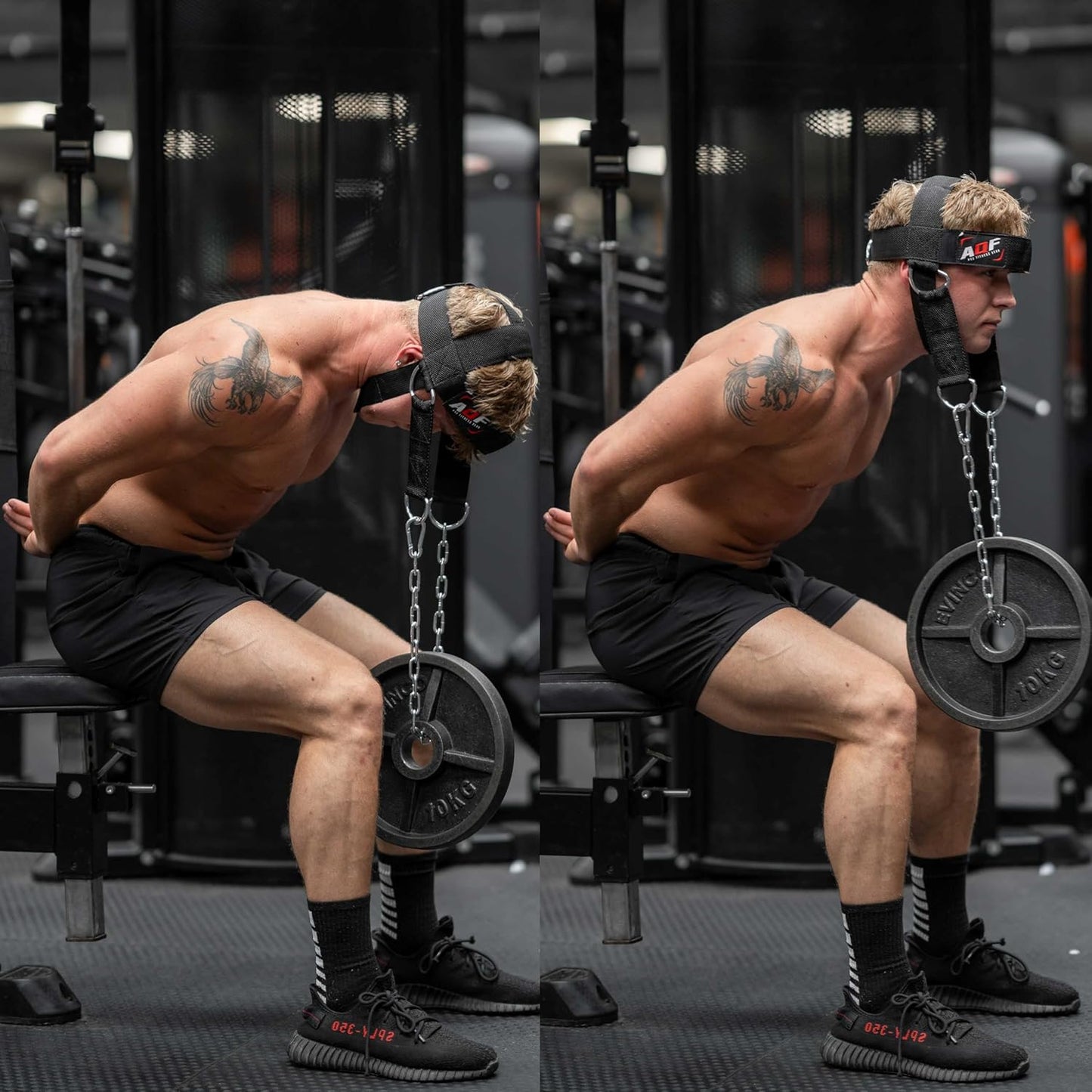 Verstellbares Kopfgeschirr für Nackentraining