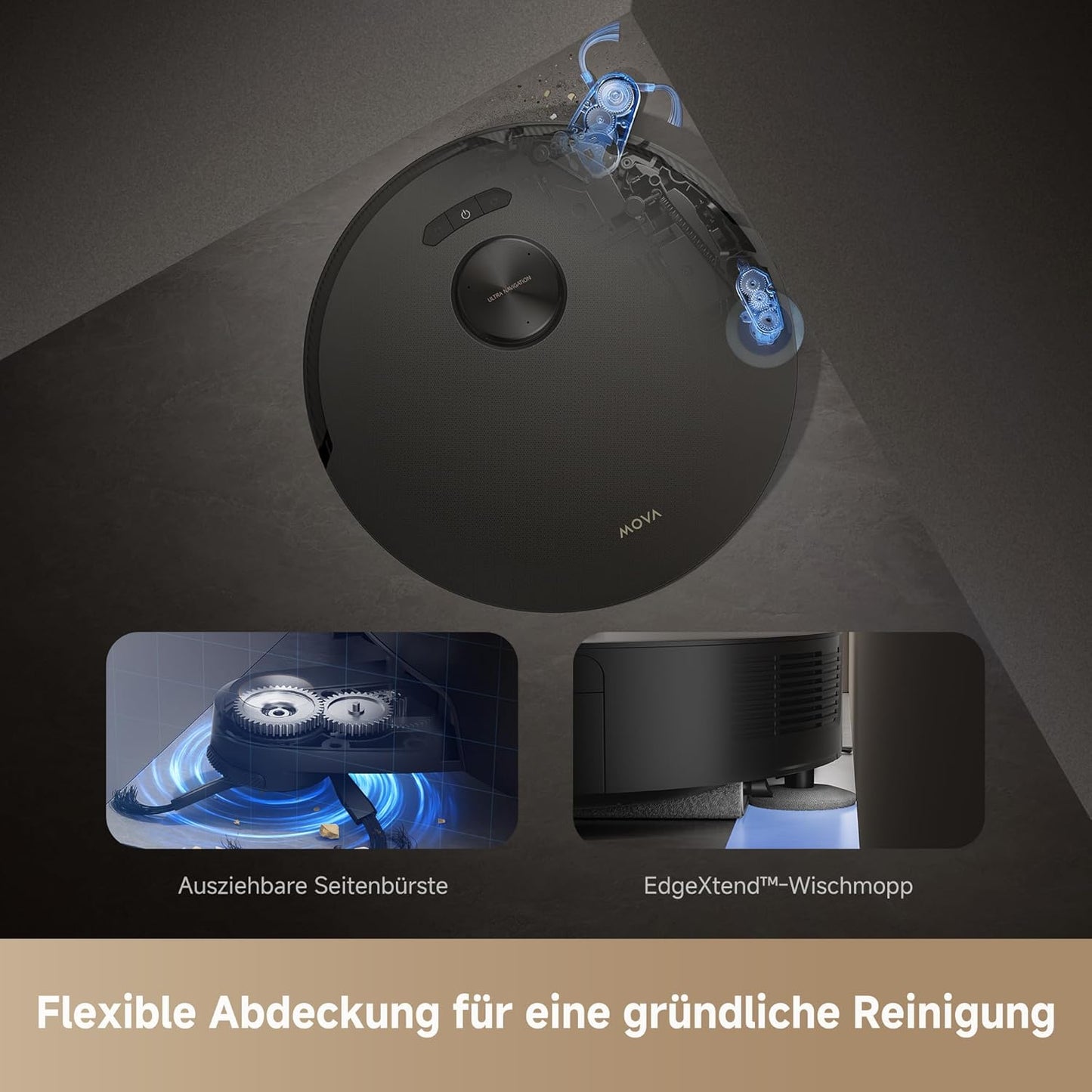Z50 Ultra Saugroboter mit Wischfunktion & Hindernisvermeidung, Z50 Ultra Black