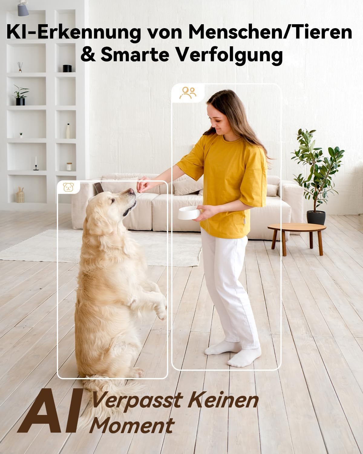 4MP Dual-Überwachungskamera mit Auto-Tracking, 4mp