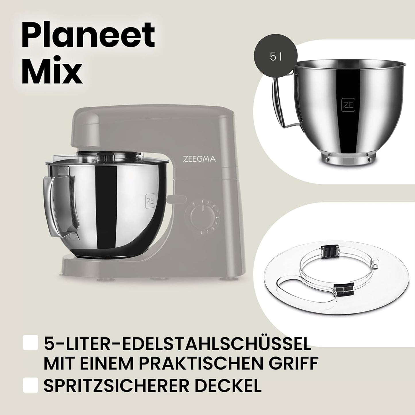 Planeet Mix Küchenmaschine, Planeet Mix / Schwarz