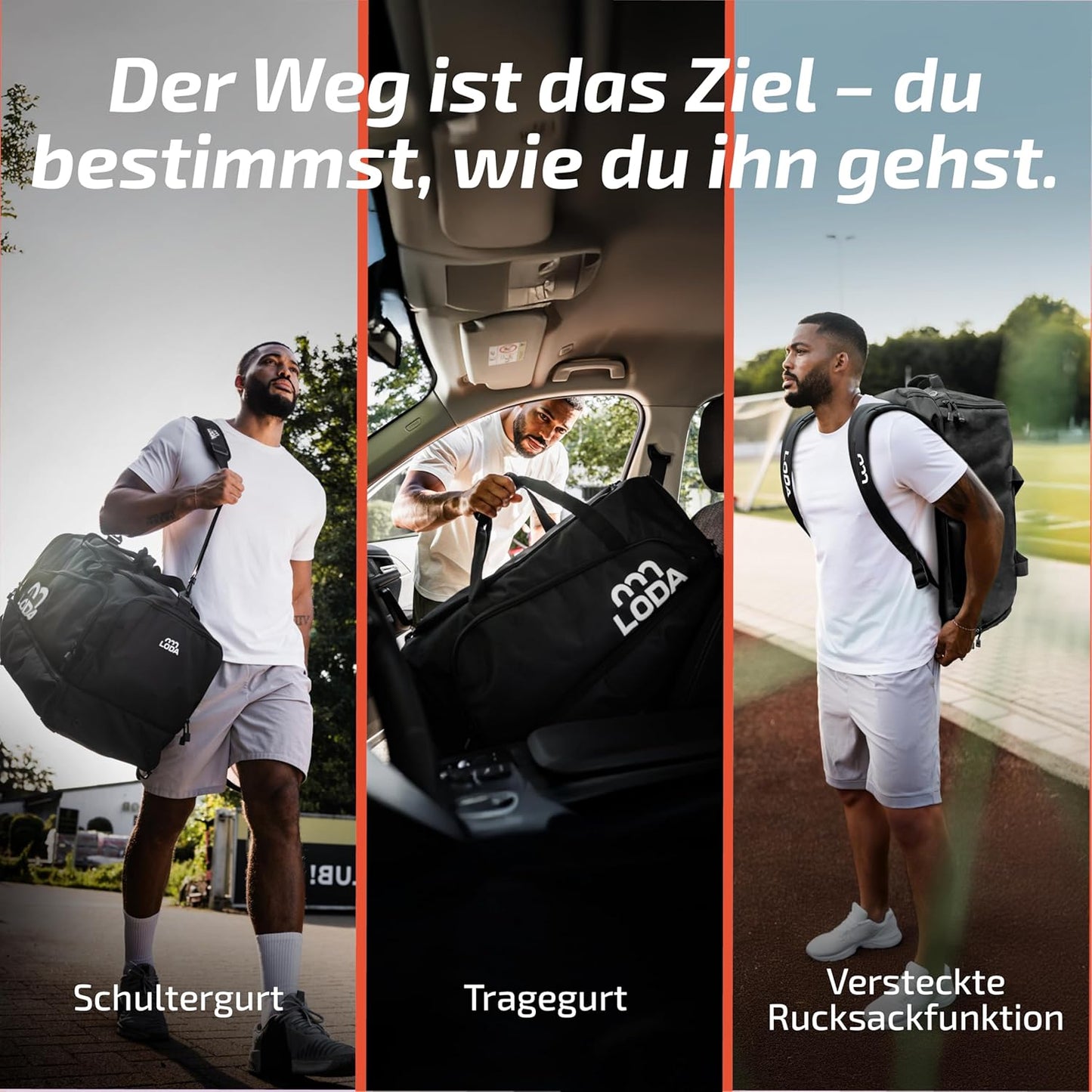 Sporttasche mit Rucksackfunktion, 68L, 68L