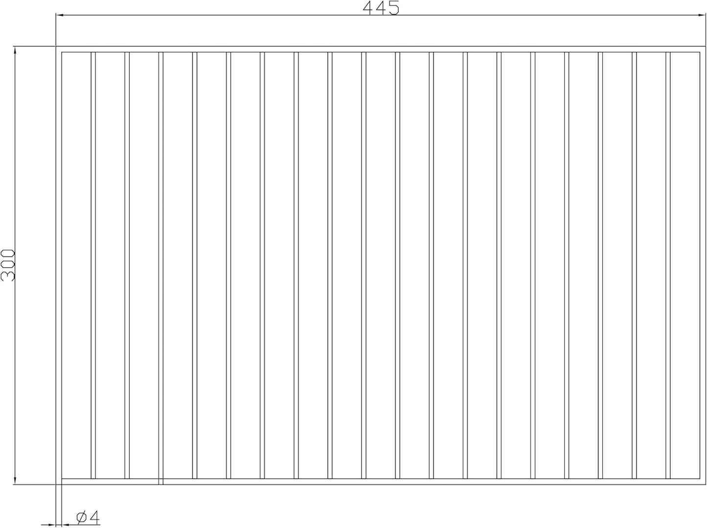 2-teiliges Grillrost-Set, 44,5 cm x 30 cm