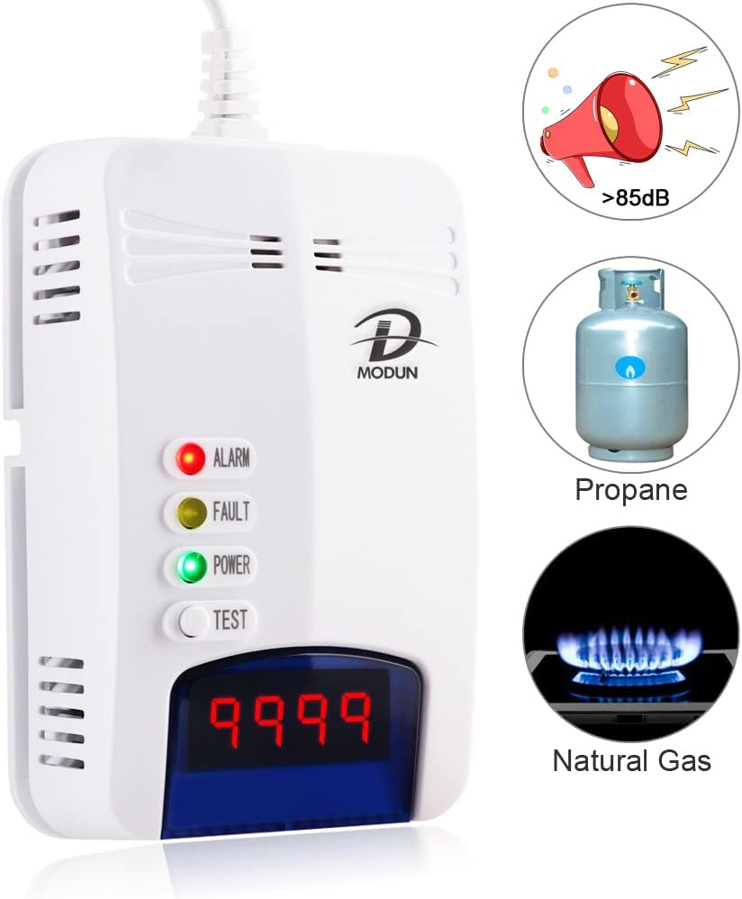 Gasmelder mit akustischem Alarm und LED Anzeige