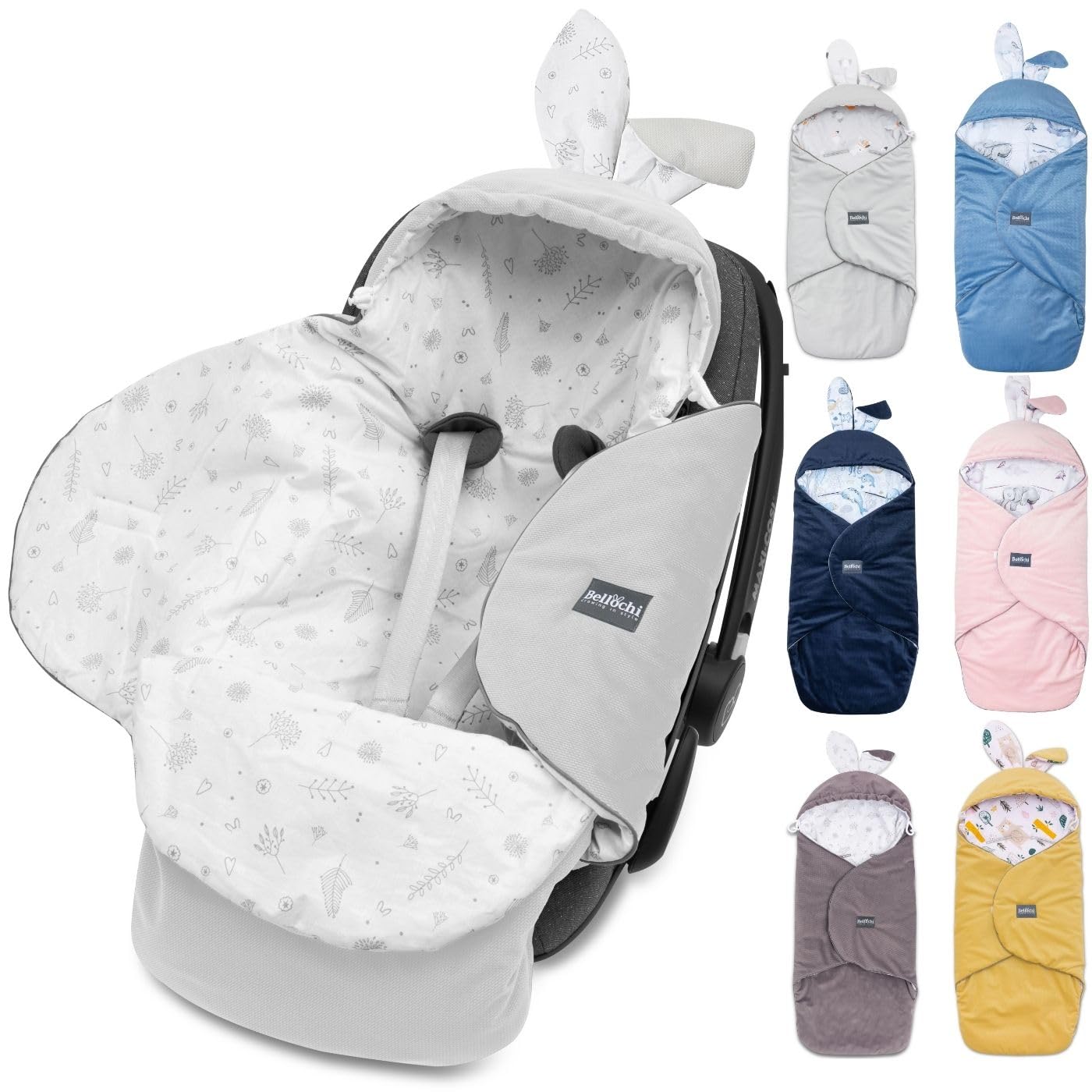 Baby Einschlagdecke mit Kapuze, Copse