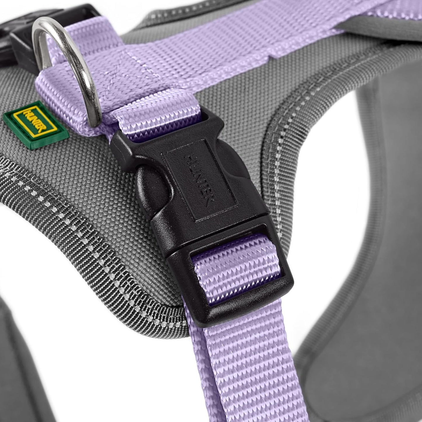 Hundegeschirr Neopren, lavendel/grau Large