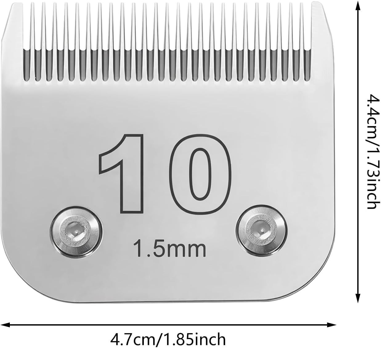 Ersatzklingen für Hundeschermaschinen, 3 Stück, 10F/1,5 mm