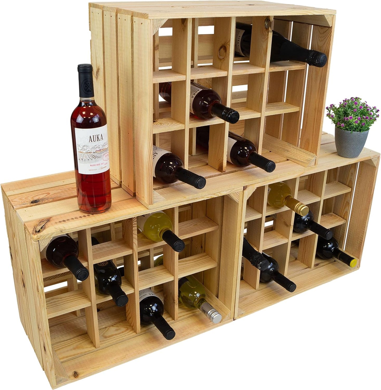 Weinregal Henry für 12 Flaschen, Natur