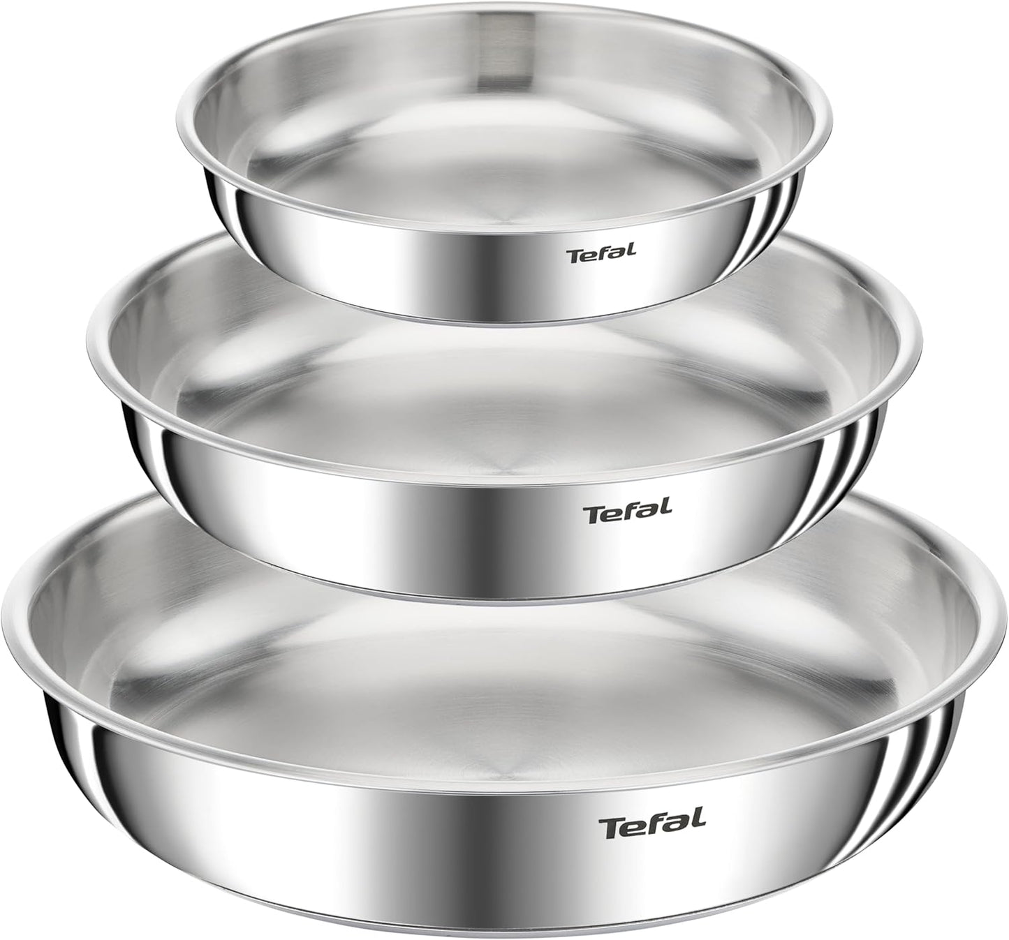 Ingenio Emotion Pfannen-Set (3-teilig, 22/24/28 cm), 3 Pfannen 22/24/28 cm