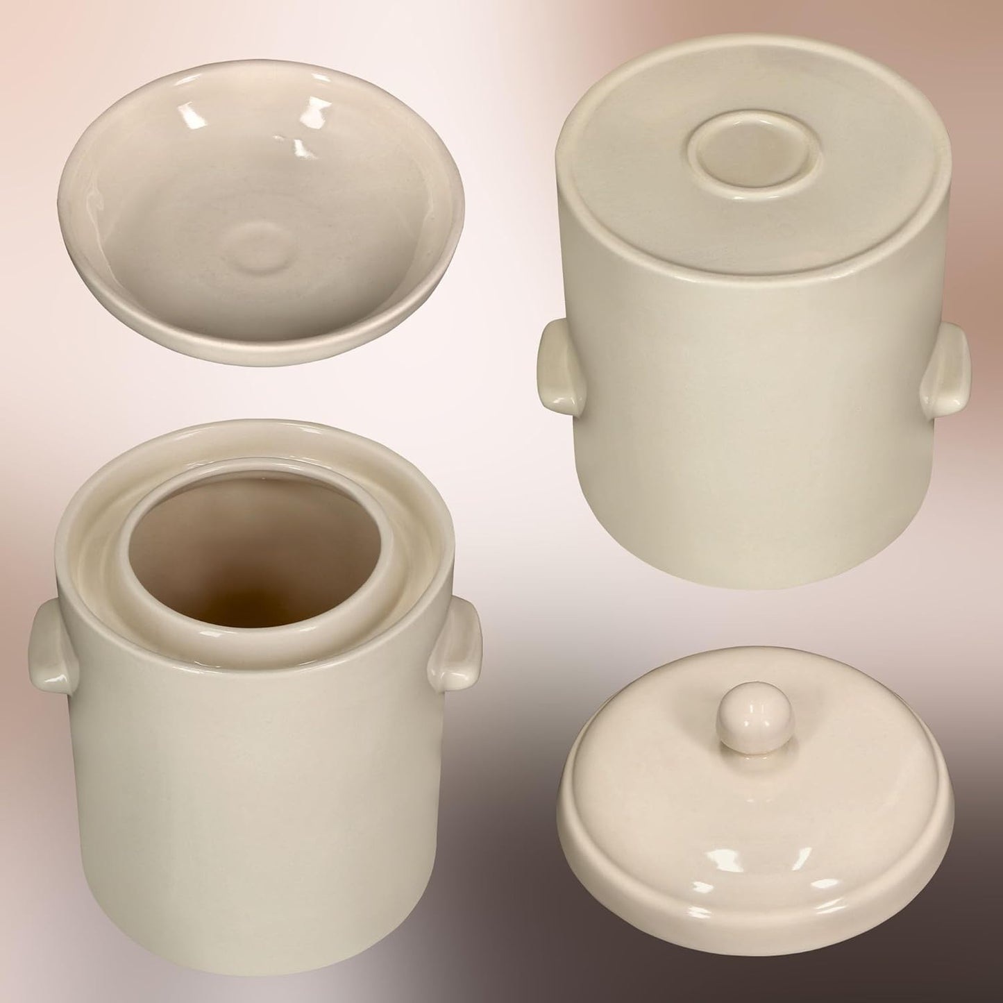 Sauerkrauttopf, 10 L Weiss