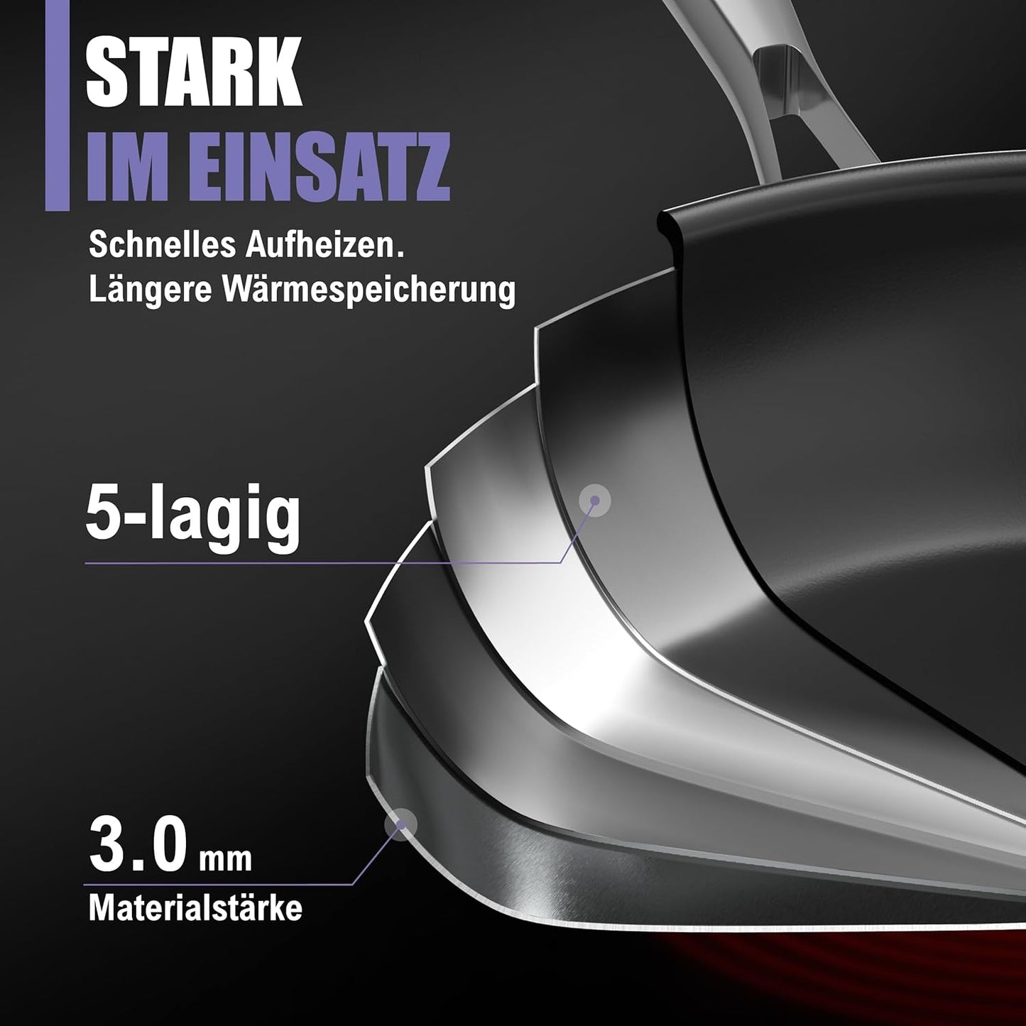 Keramikpfanne 28 cm, Ø 28cm Keramik