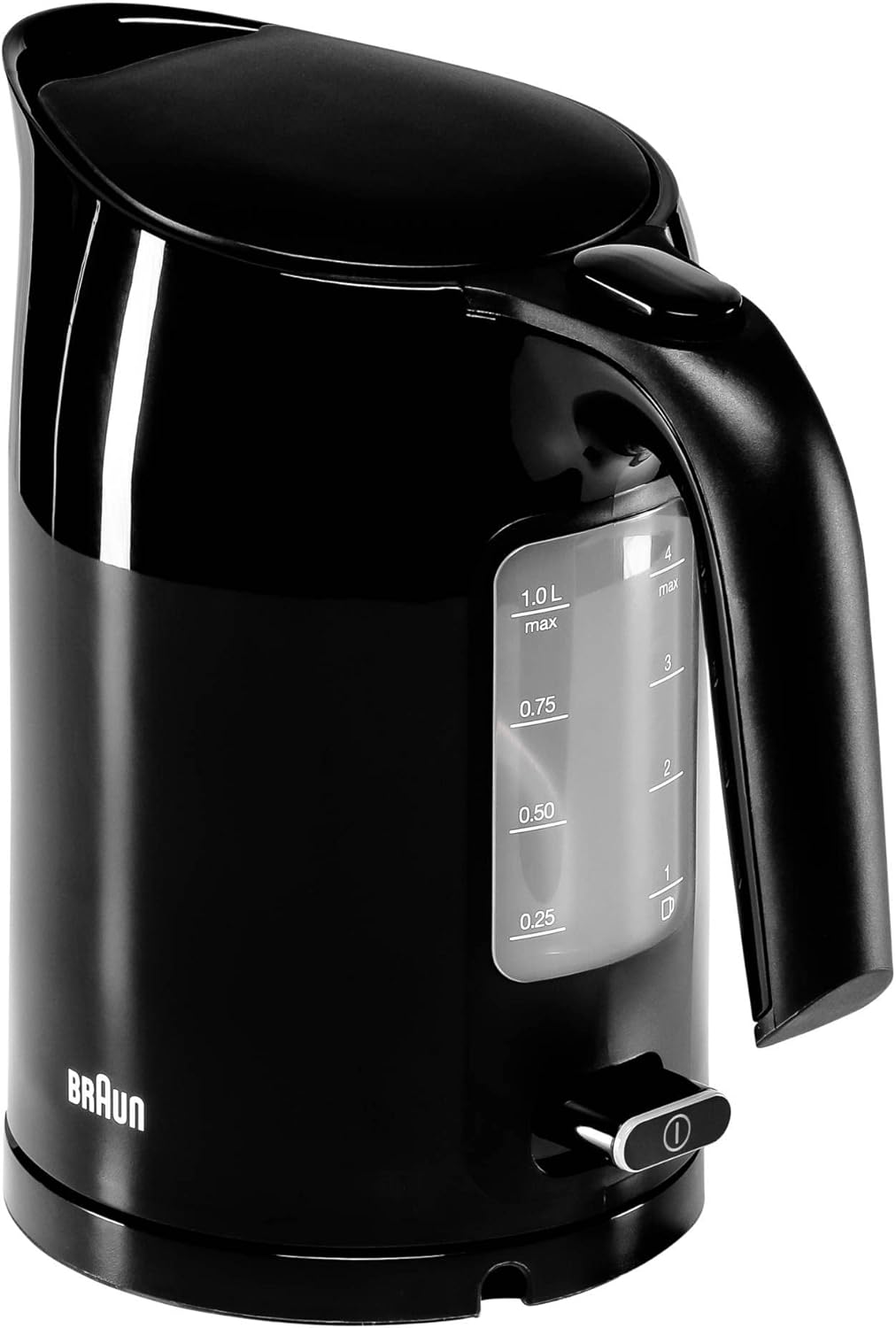 WK 3000 BK - Wasserkocher mit Schnellkochsystem (1,0 l), Schwarz