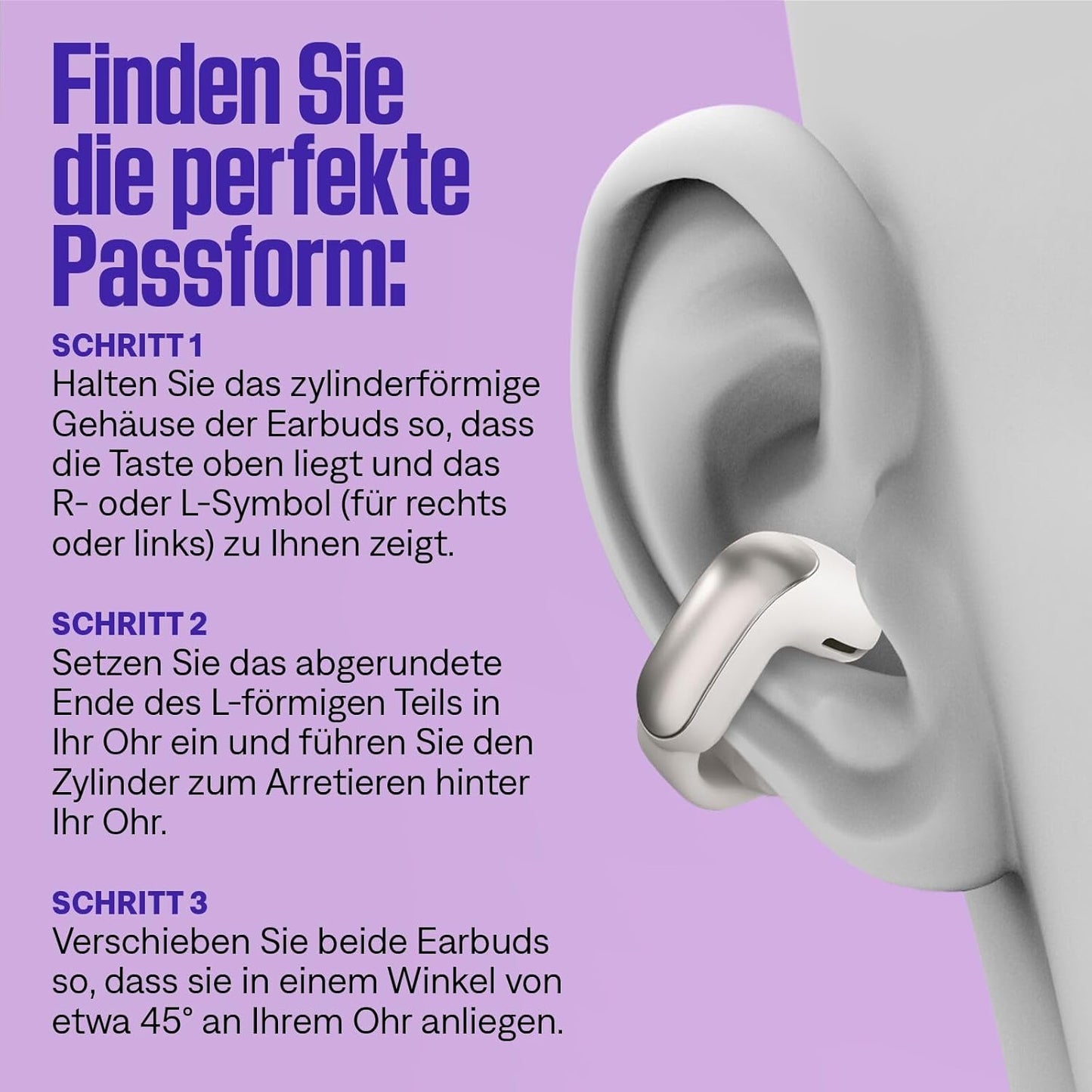 Ultra Open Earbuds, Dunkelviolett