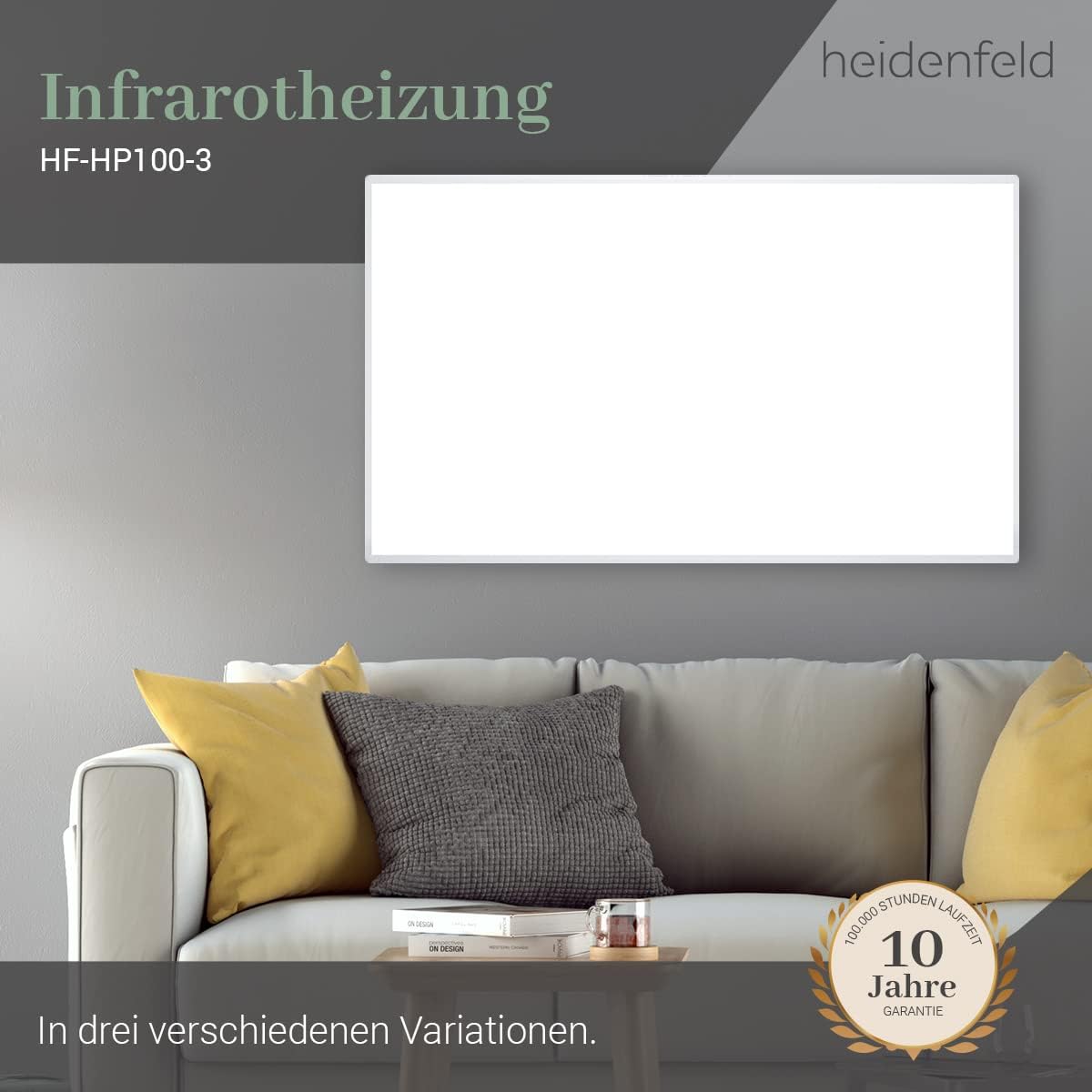 Infrarotheizung HF-HP100-3, Hf-hp100 1000 Watt