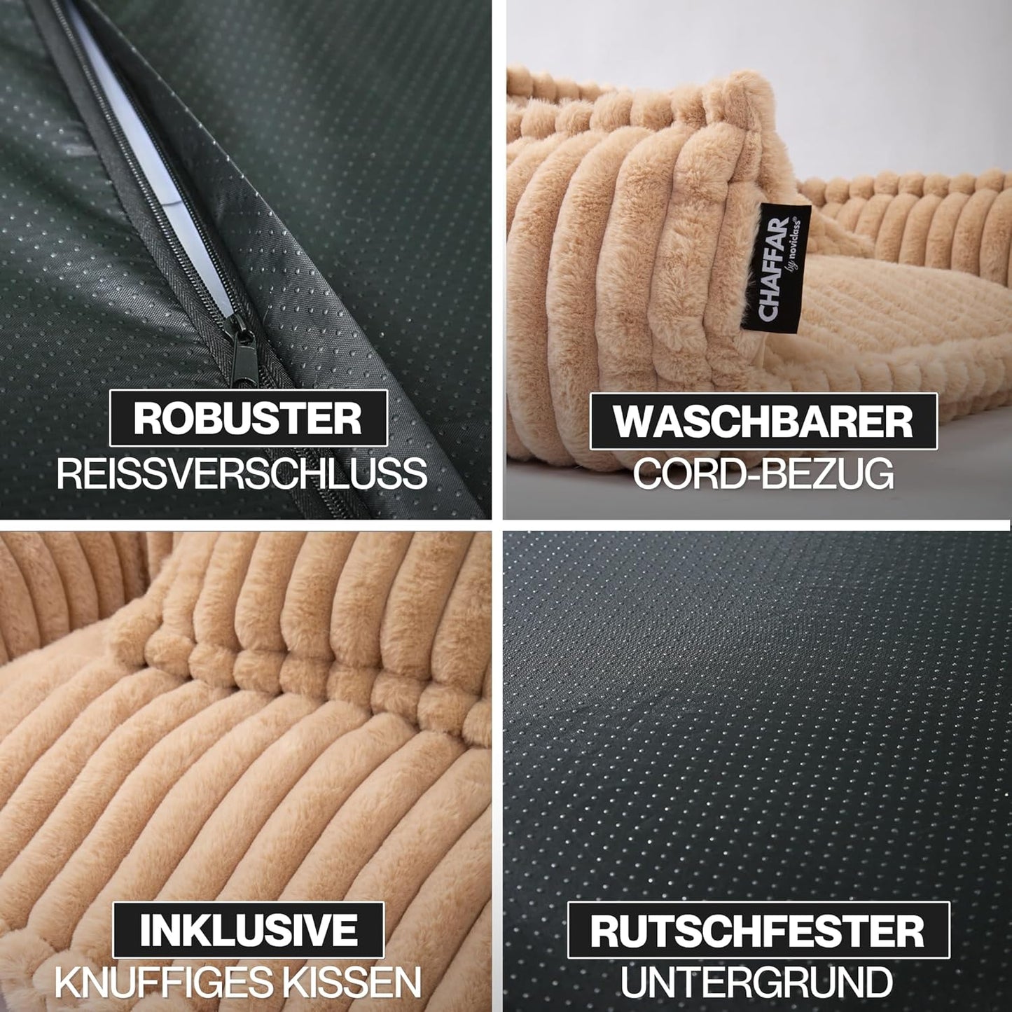 Orthopädisches Haustiersofa Chaffar, Kamel M (80cm)