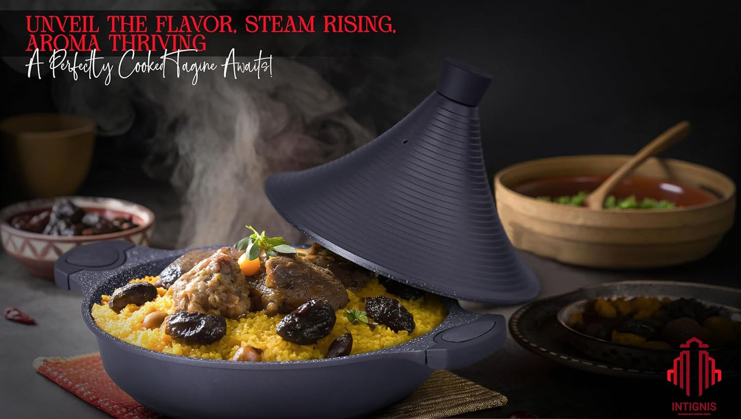 Marokkanischer Tajine Kochtopf, Schwarz