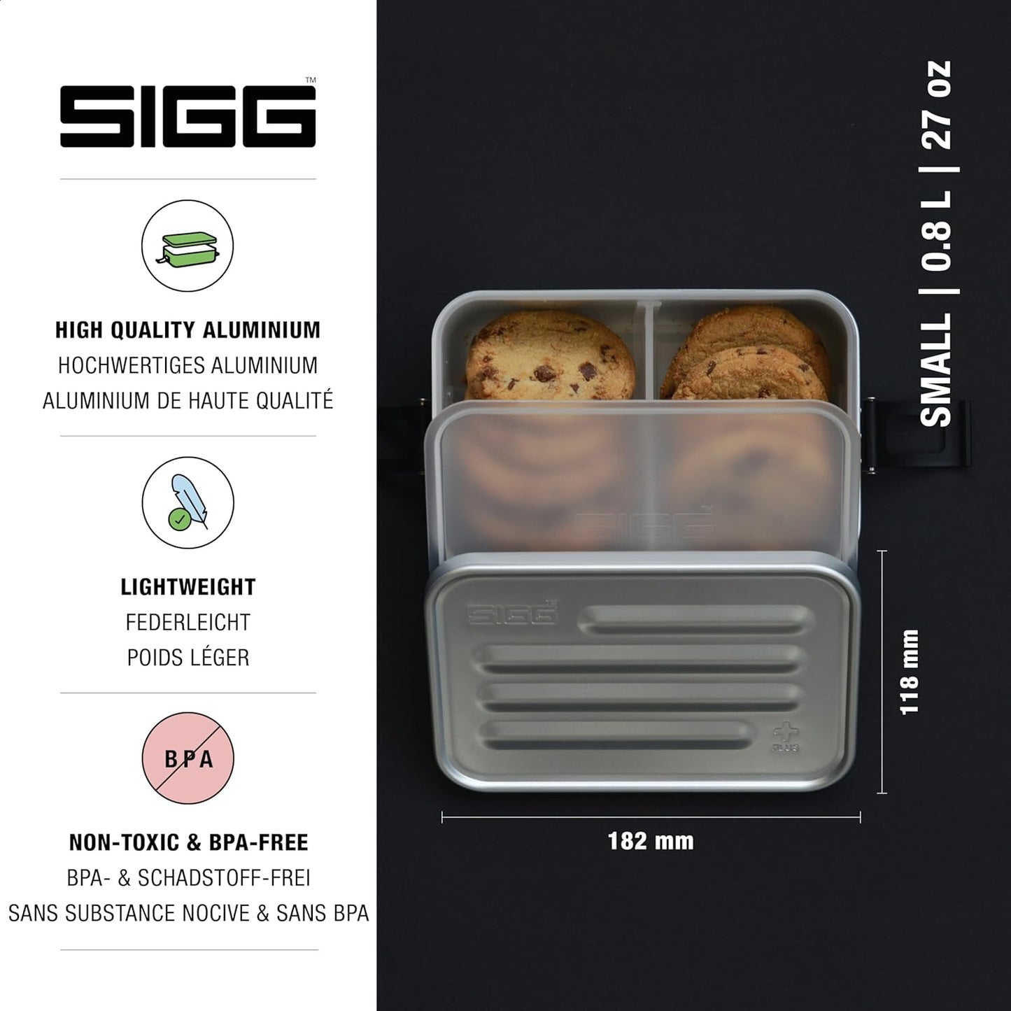 Lunch Box Plus S, Aluminium / small