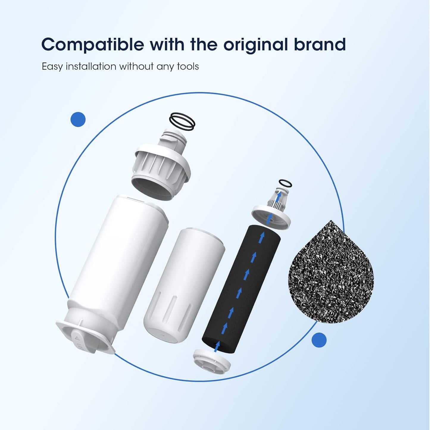2er Pack Wasserfilter-Ersatz für Samsung Modelle