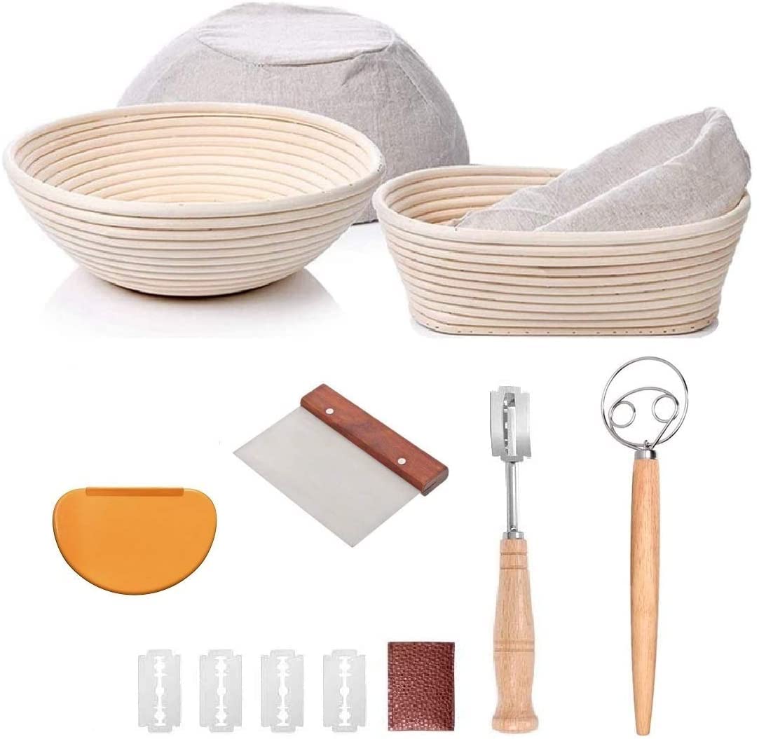 4-teiliges Gärkörbchen-Set