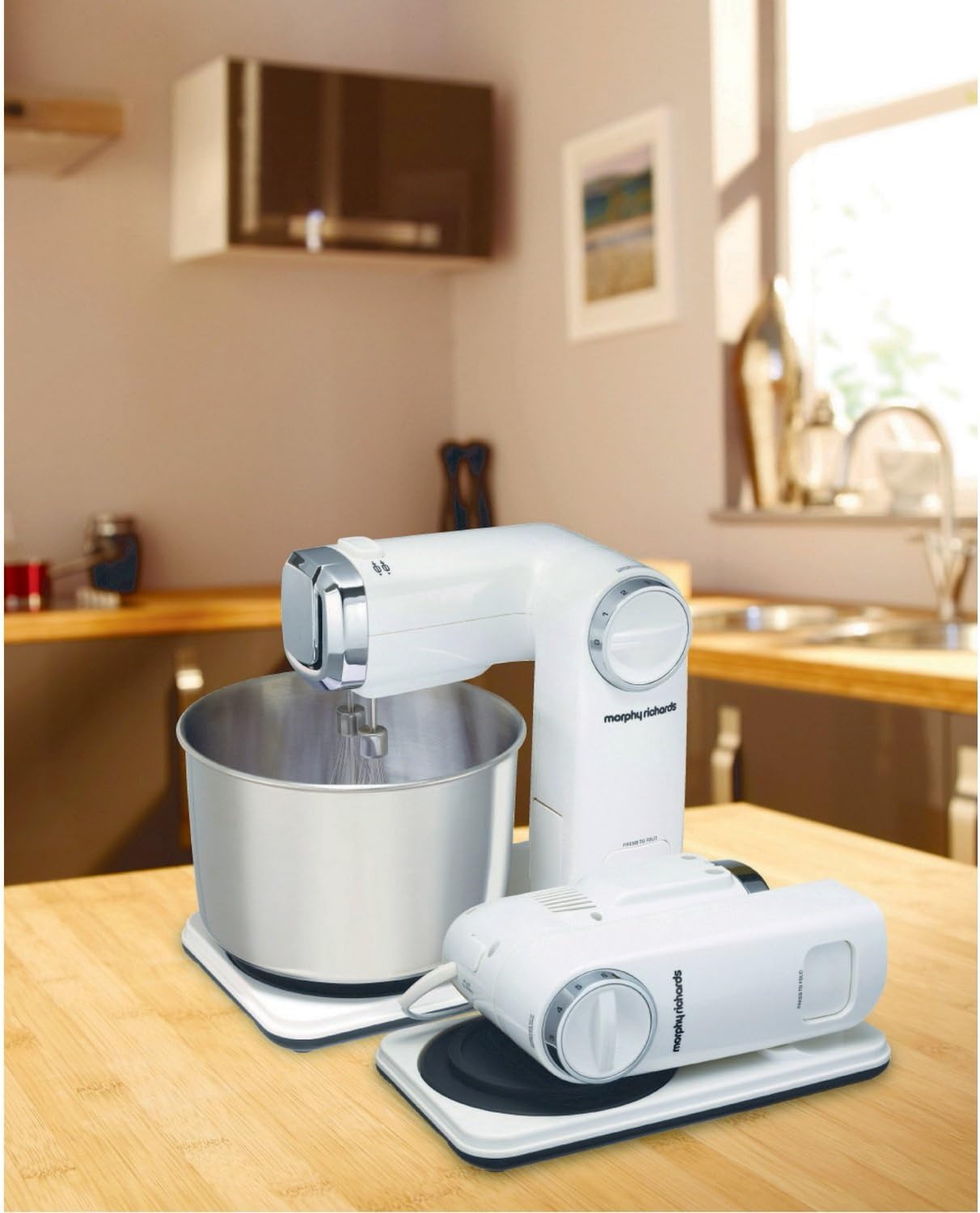 Faltbare Küchenmaschine, Weiß