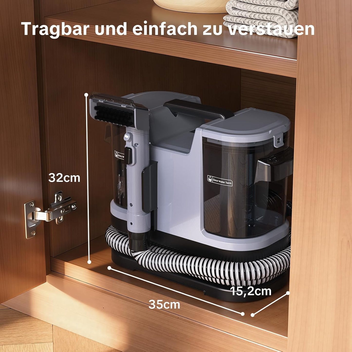 Nasssauger und Polsterreiniger, Dunkelgrau