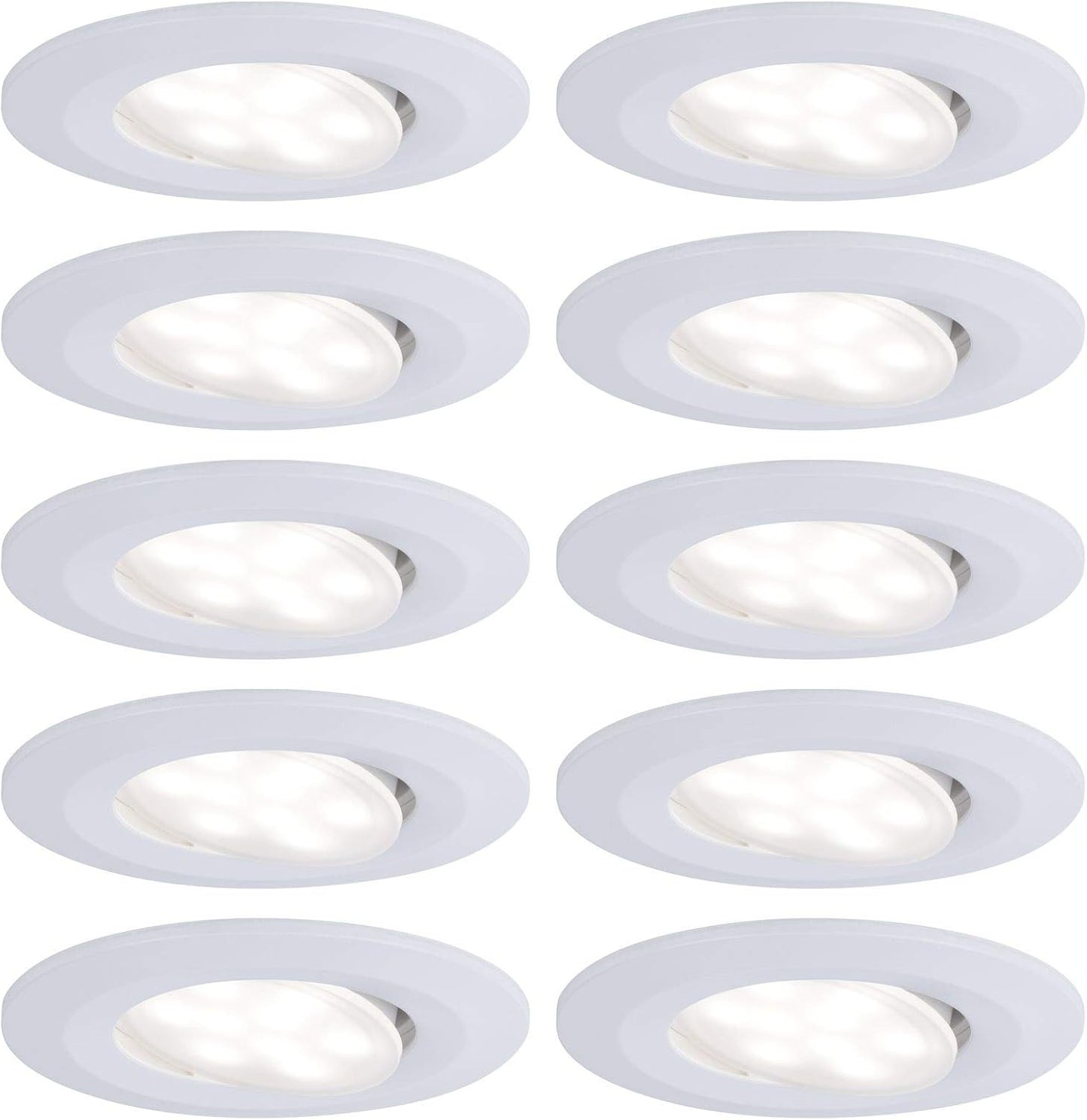Einbauleuchten Set LED Calla, Weiss Matt Dimmbar Single