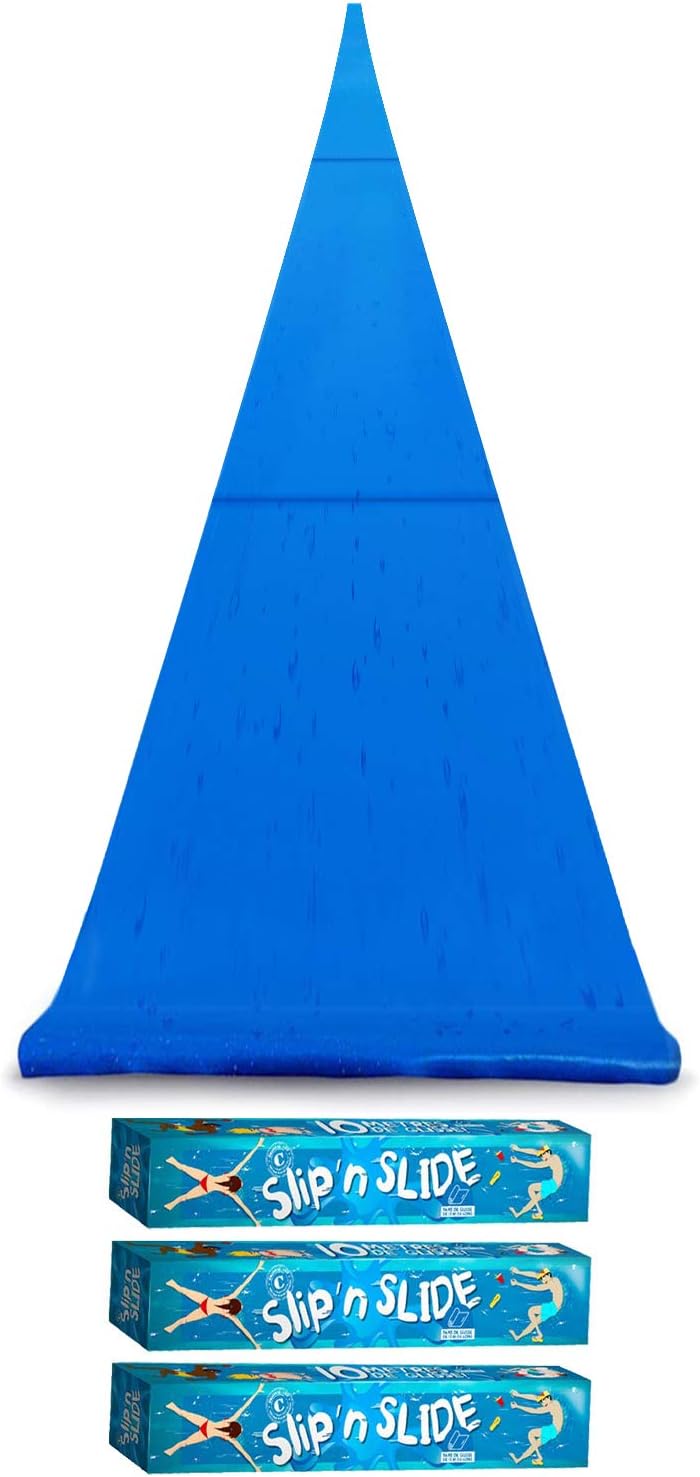 Slip'n Slide Wasserrutschmatte, 3 Matten á 10 m, Blau - 3 Slip'n Slide